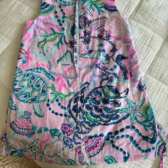 Lily Pulitzer Girls Classic Shift Dress Size 4 - Picture 2 of 4
